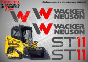 Wacker Neuson ST11 стикери