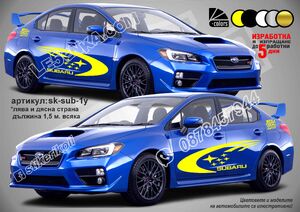 Subaru Stars STI WRX стикери