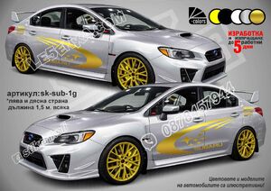 Subaru Stars STI WRX стикери