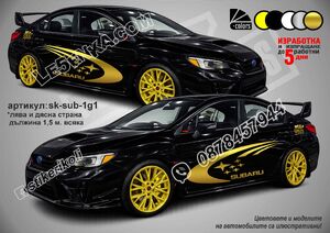 Subaru Stars STI WRX стикери