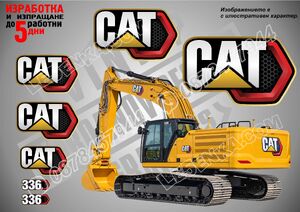 CAT 336 стикери